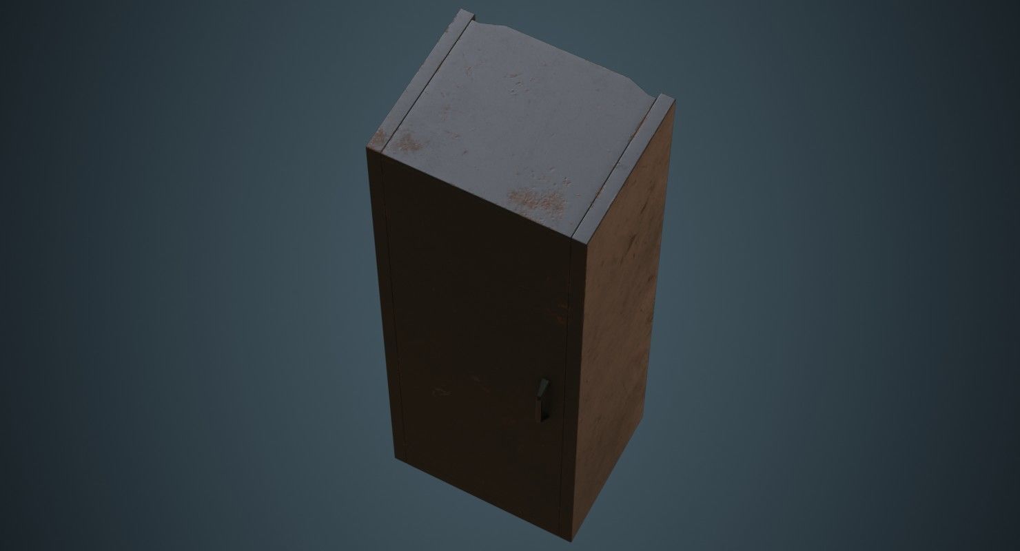 Server 1B Low-poly 3D model_2