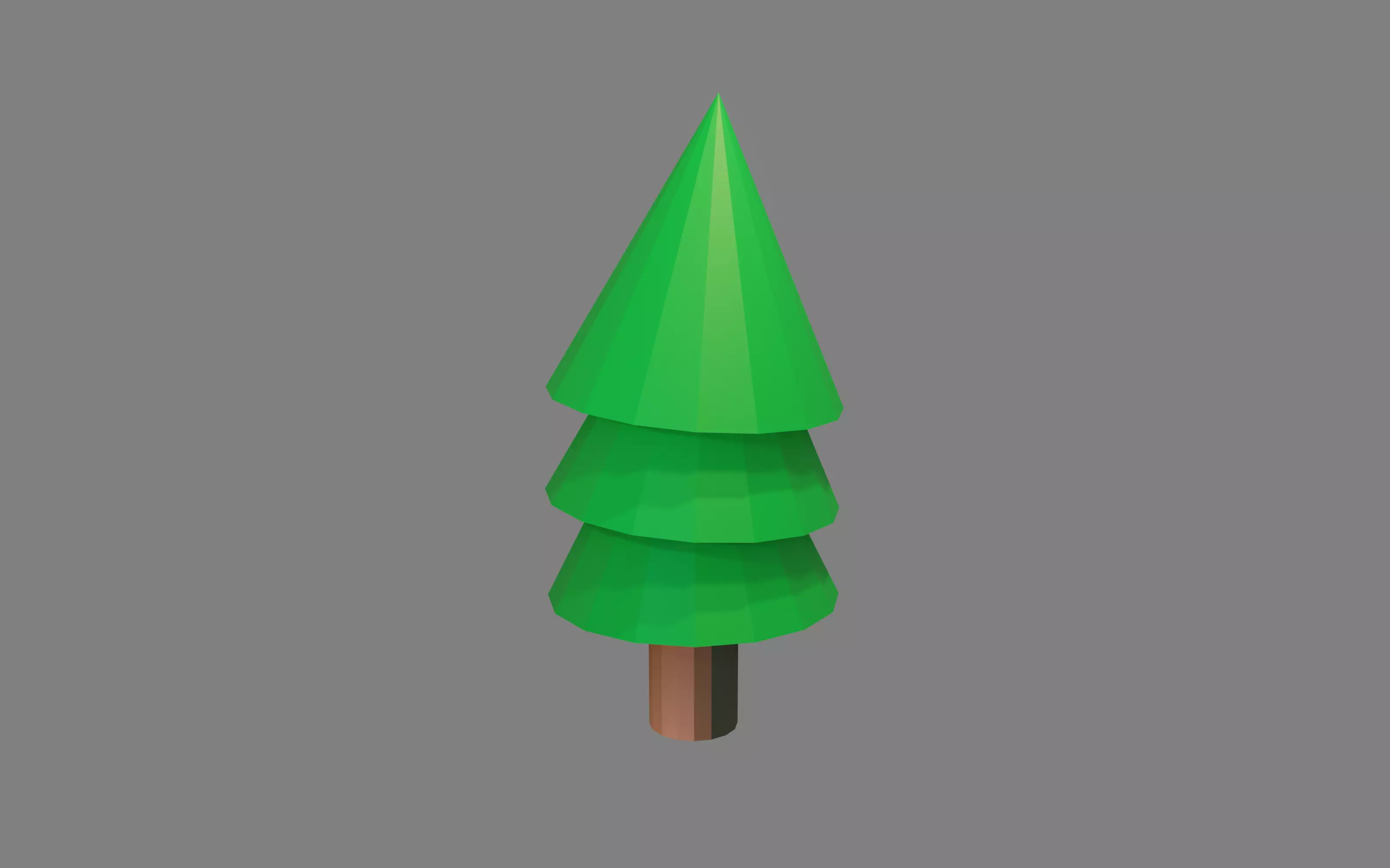 Low Poly Tree pine Free low-poly 3D model