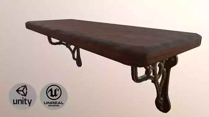 Vintage wooden shelf