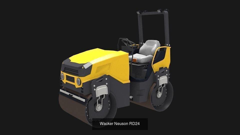 Wacker neuson roller pack 3D Model Collection_1