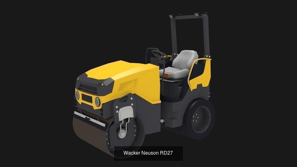 Wacker neuson roller pack 3D Model Collection_2