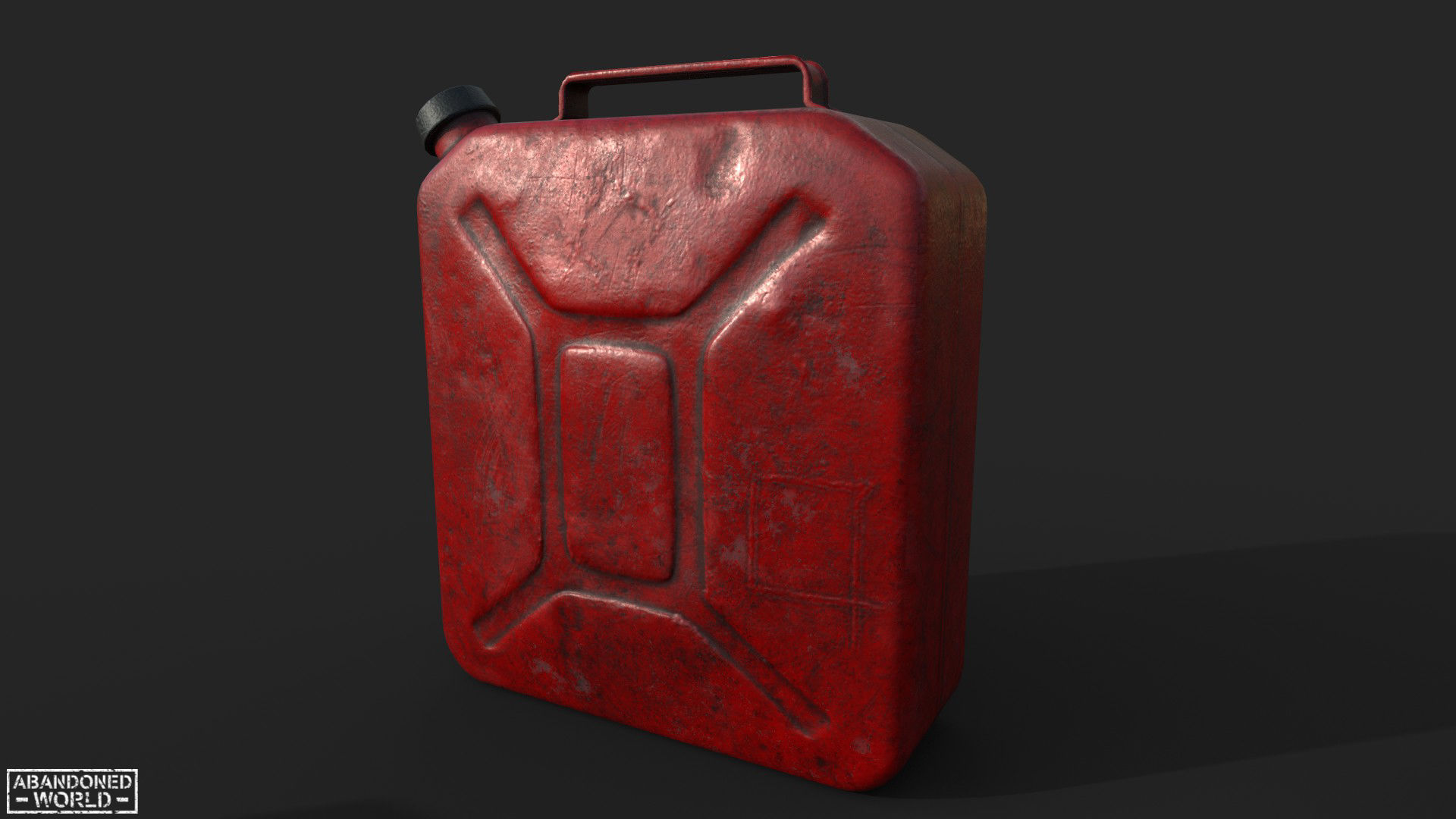 Metal Boxes and Canisters Low-poly 3D model_4