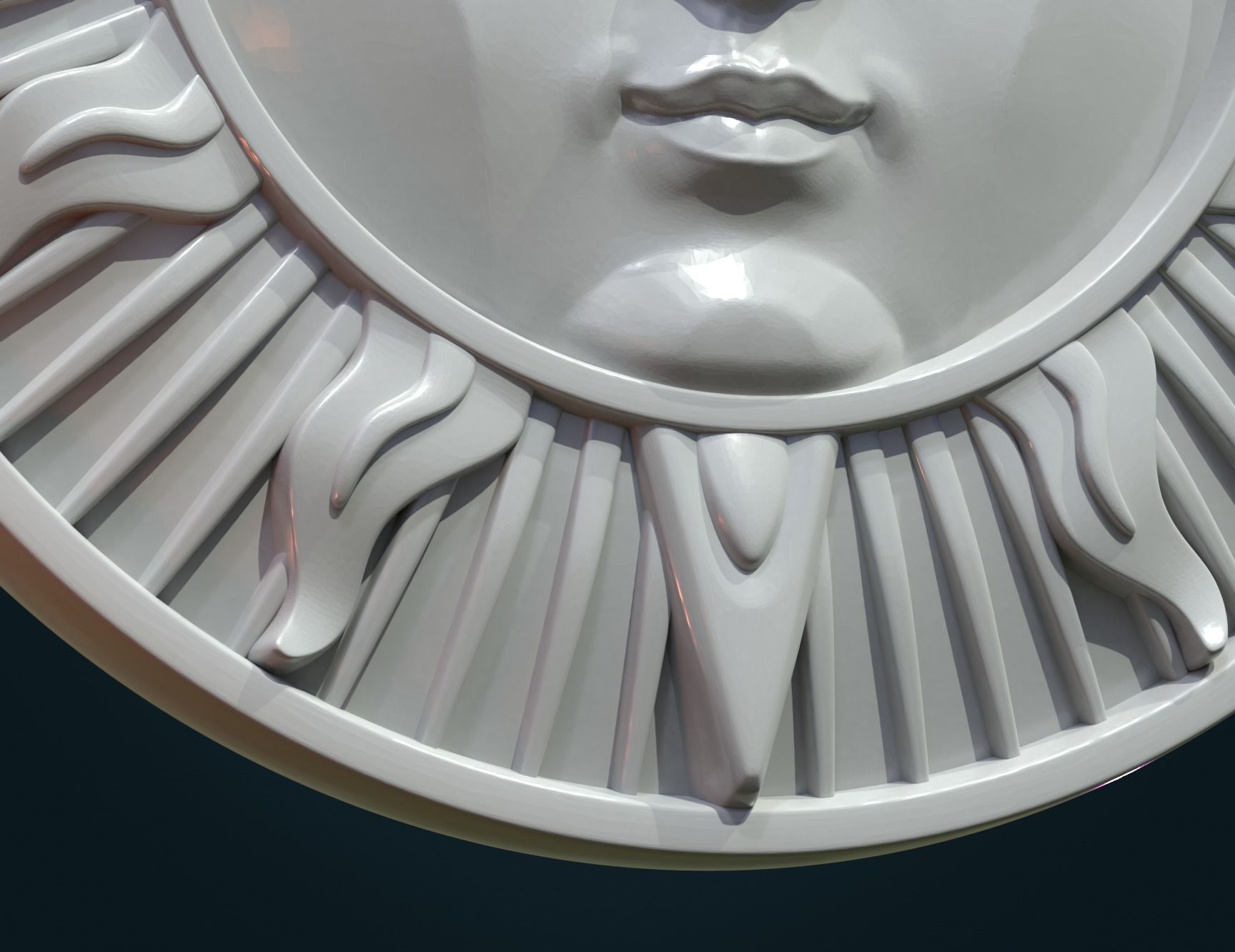 Sun Pendant 3D print model_14