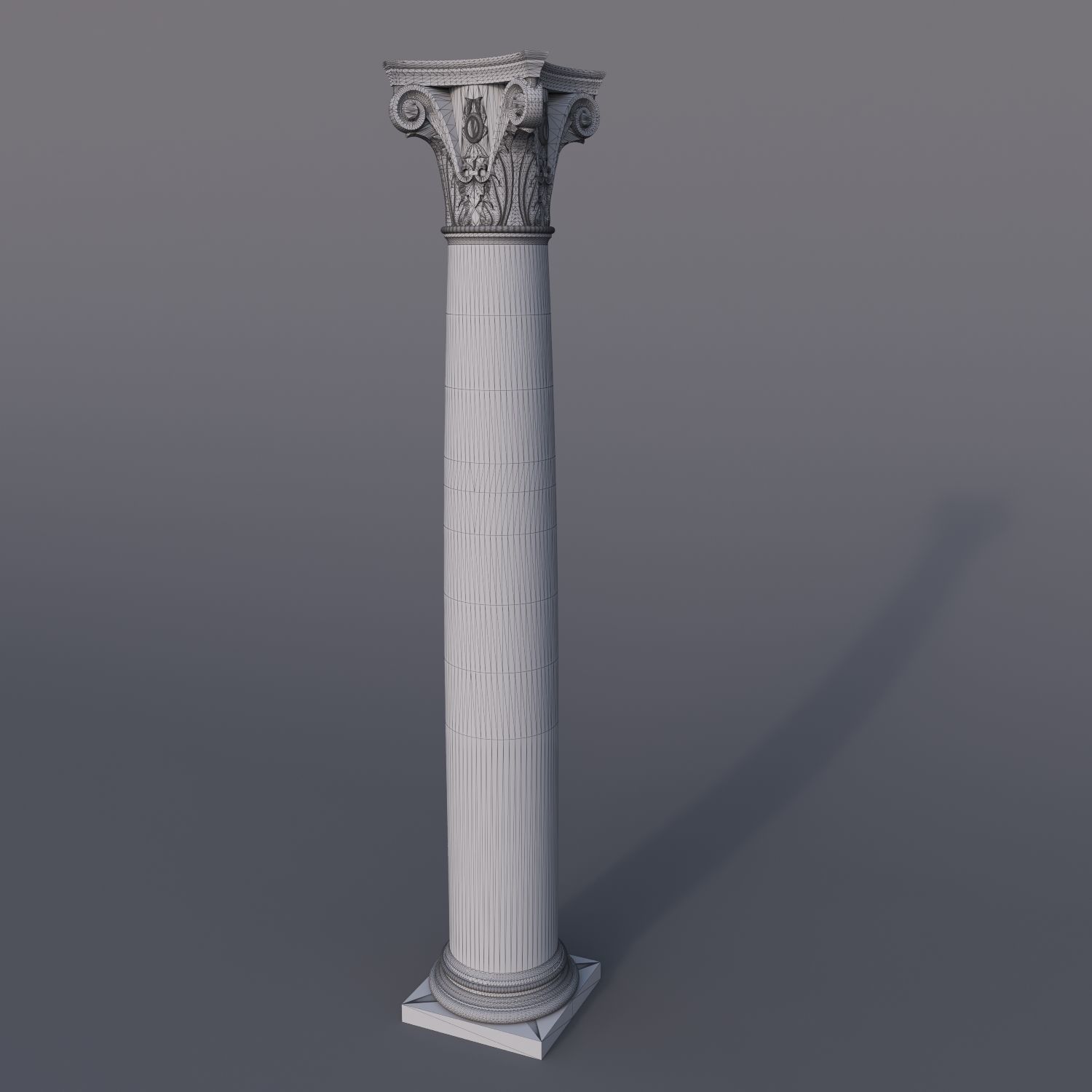 Column arhitecture 3D model_1