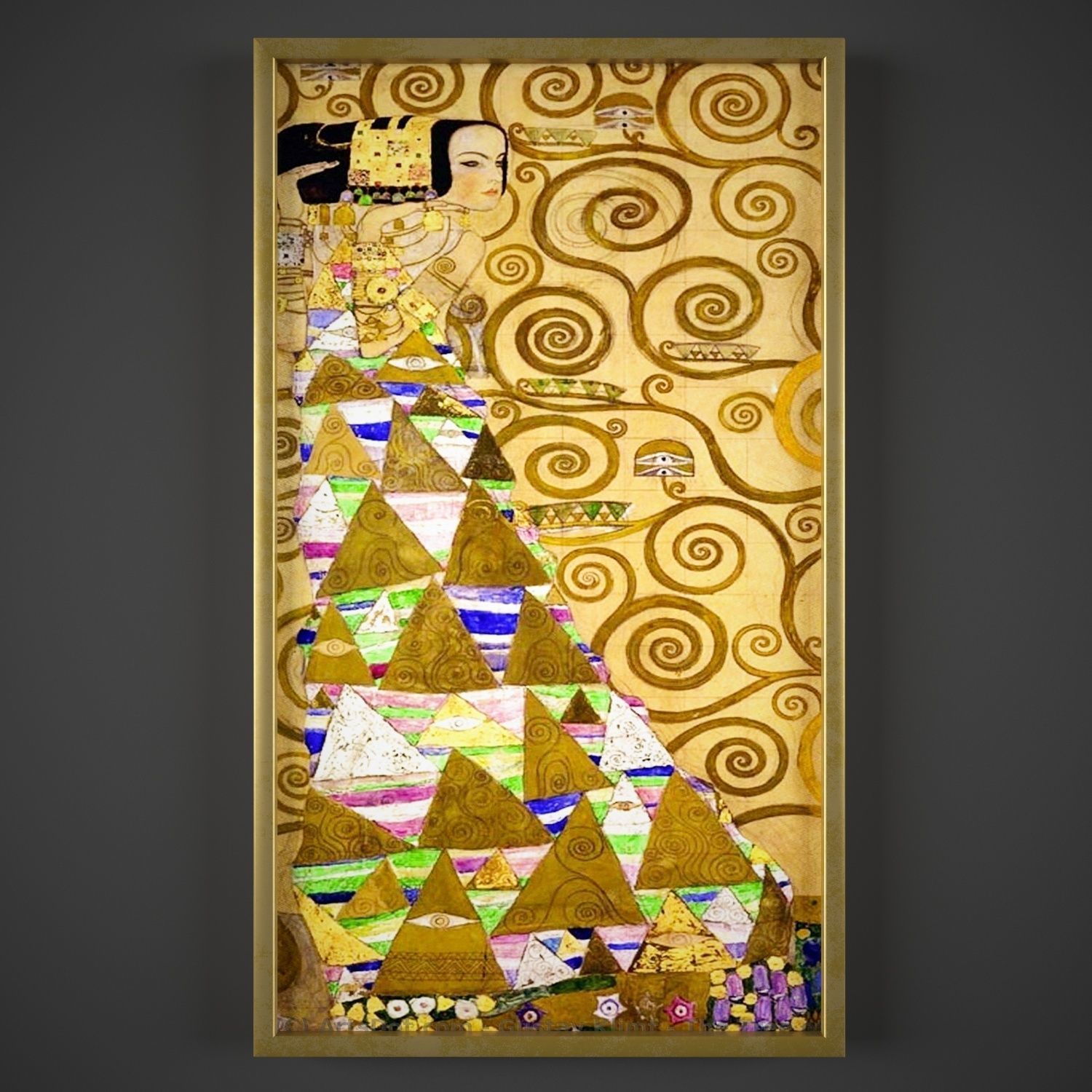 Gustav Klimt  Low-poly 3D model_1