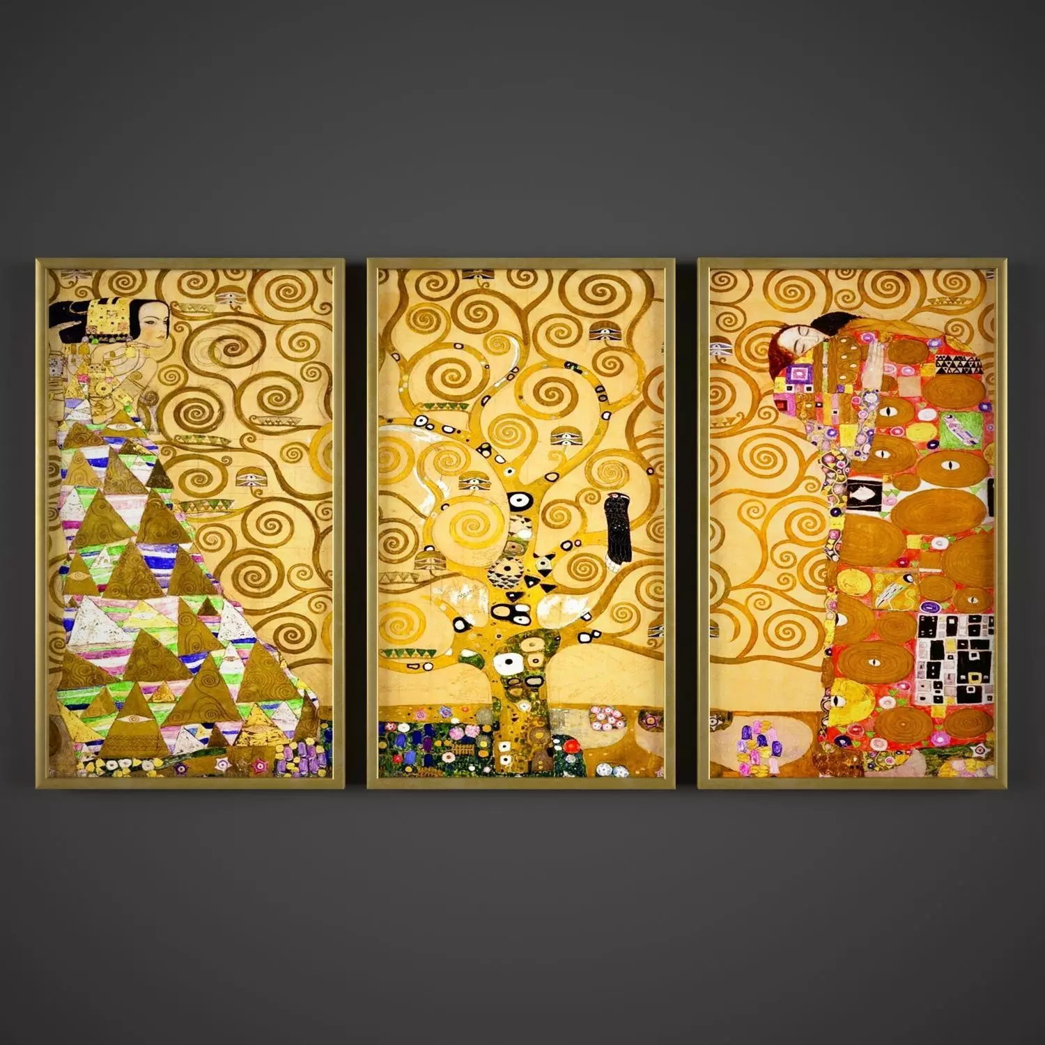 Gustav Klimt  Low-poly 3D model_0