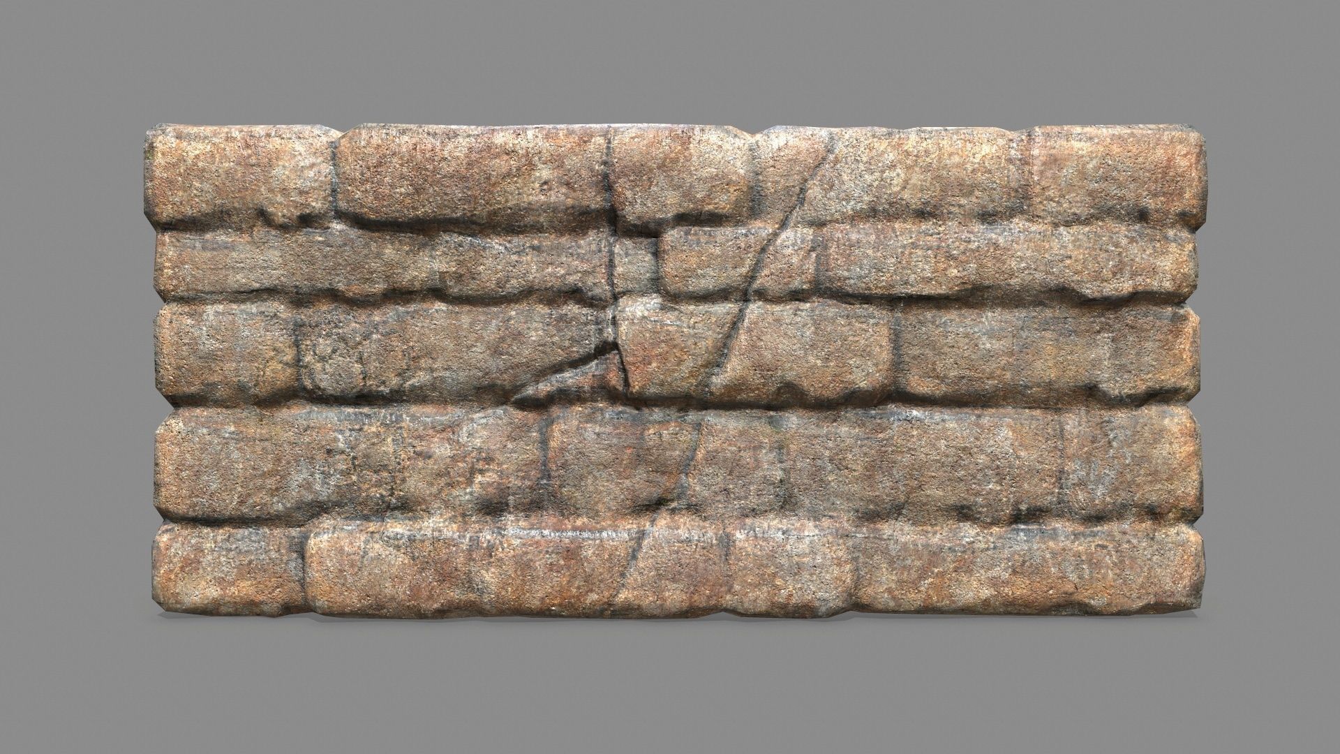 Stone Set arch Low-poly 3D model_6