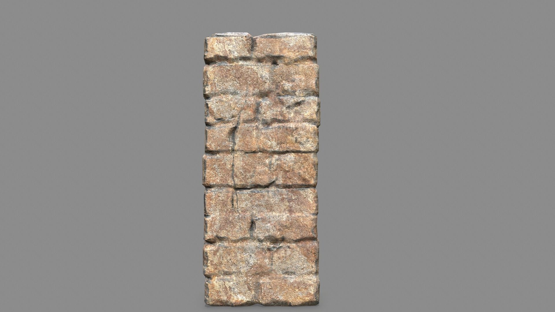 Stone Set arch Low-poly 3D model_7