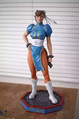 Chun Li Street Fighter Fan-art Statue 3D print model