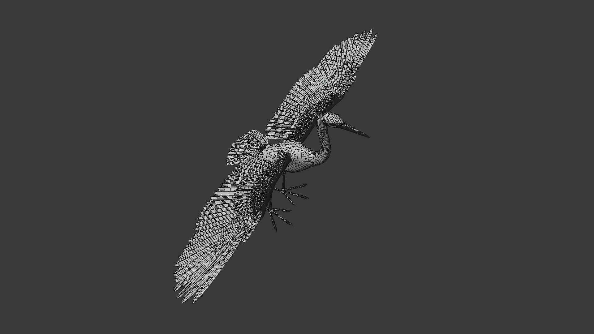 Great Blue Heron - Ardea Herodias 3D model_15