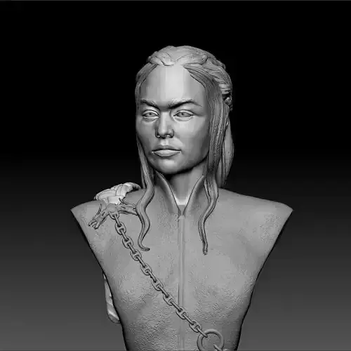 Daenerys Targaryen Bust 3D print model