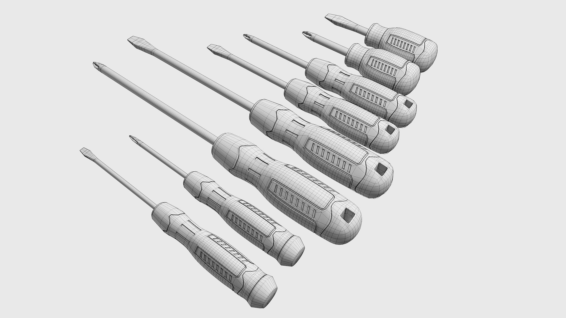 Hand tools collection 3D model_41