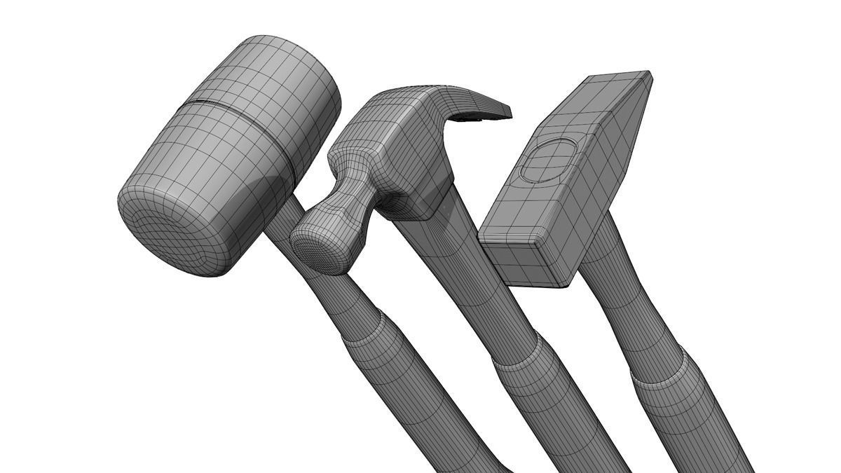 Hand tools collection 3D model_37