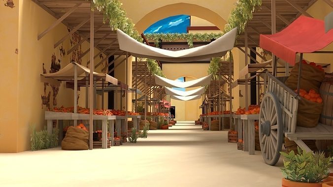 Marketplace- Sand- East Low-poly 3D model 4