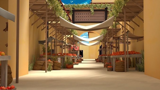 Marketplace- Sand- East Low-poly 3D model 6