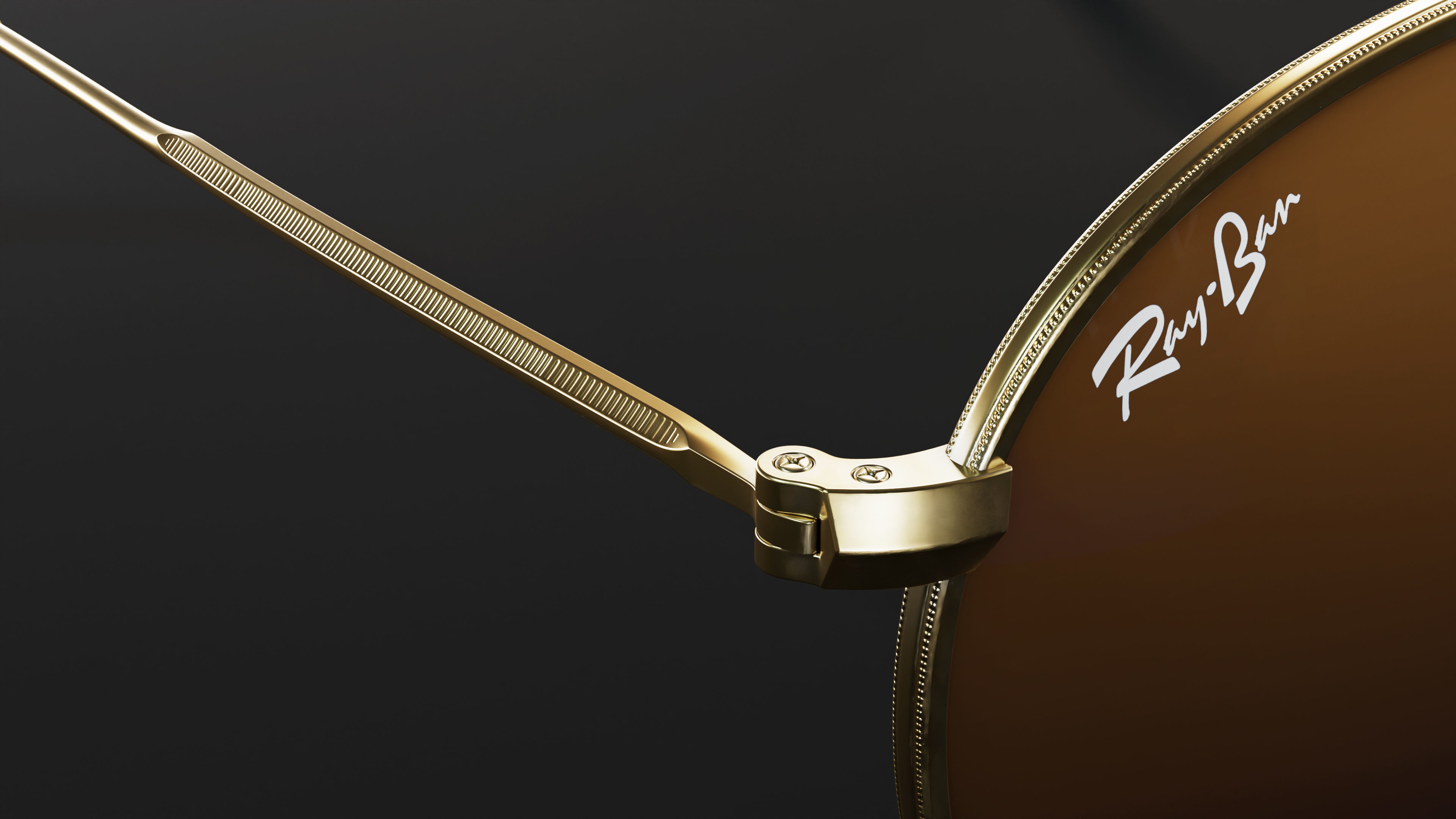 Ray-Ban round Sunglasses 3D model_5