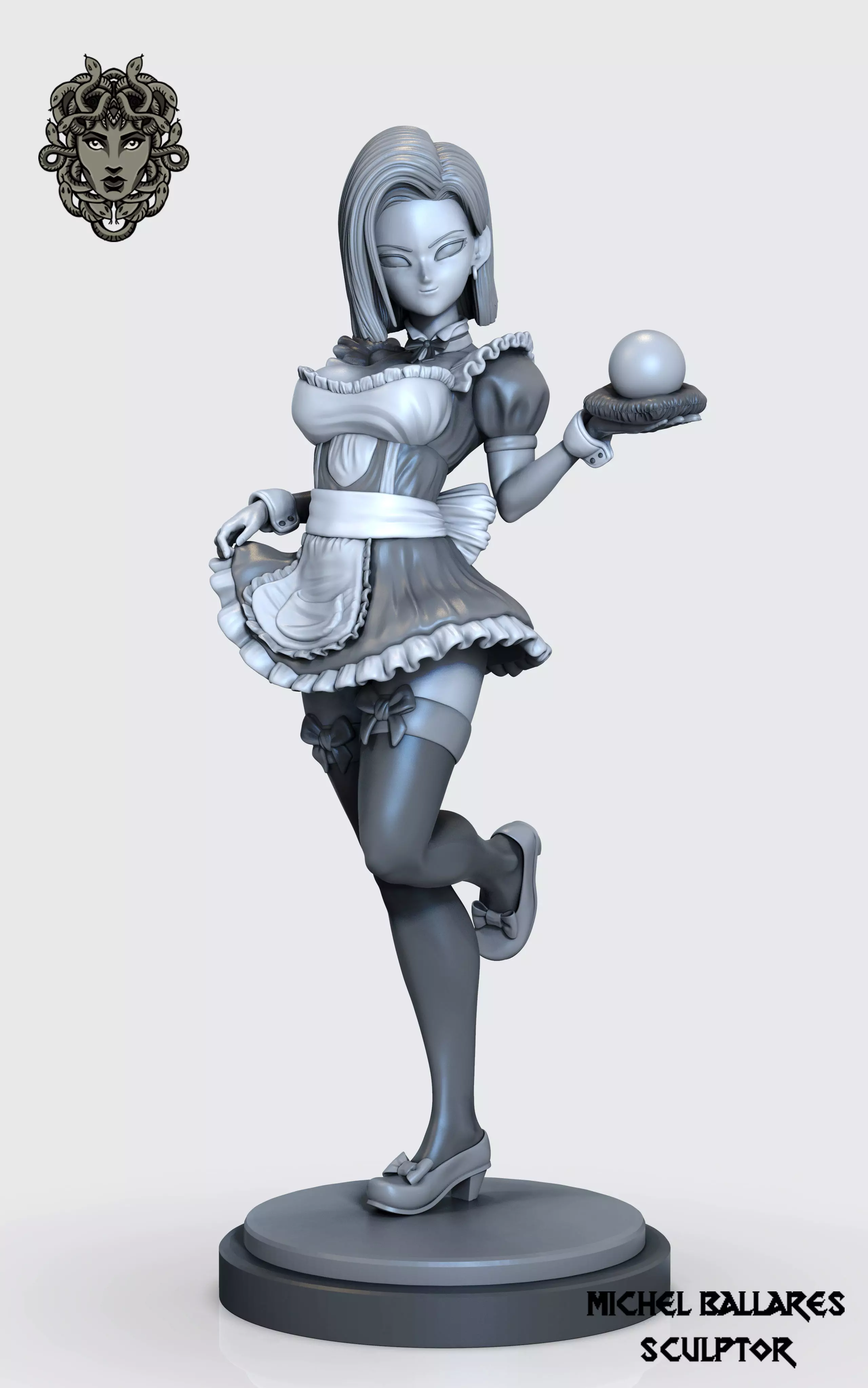 Dragon ball custom maid  n 18 by creative geek MB 3D print model_0