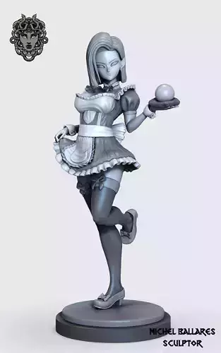 Dragon ball custom maid  n 18 by creative geek MB 3D print model