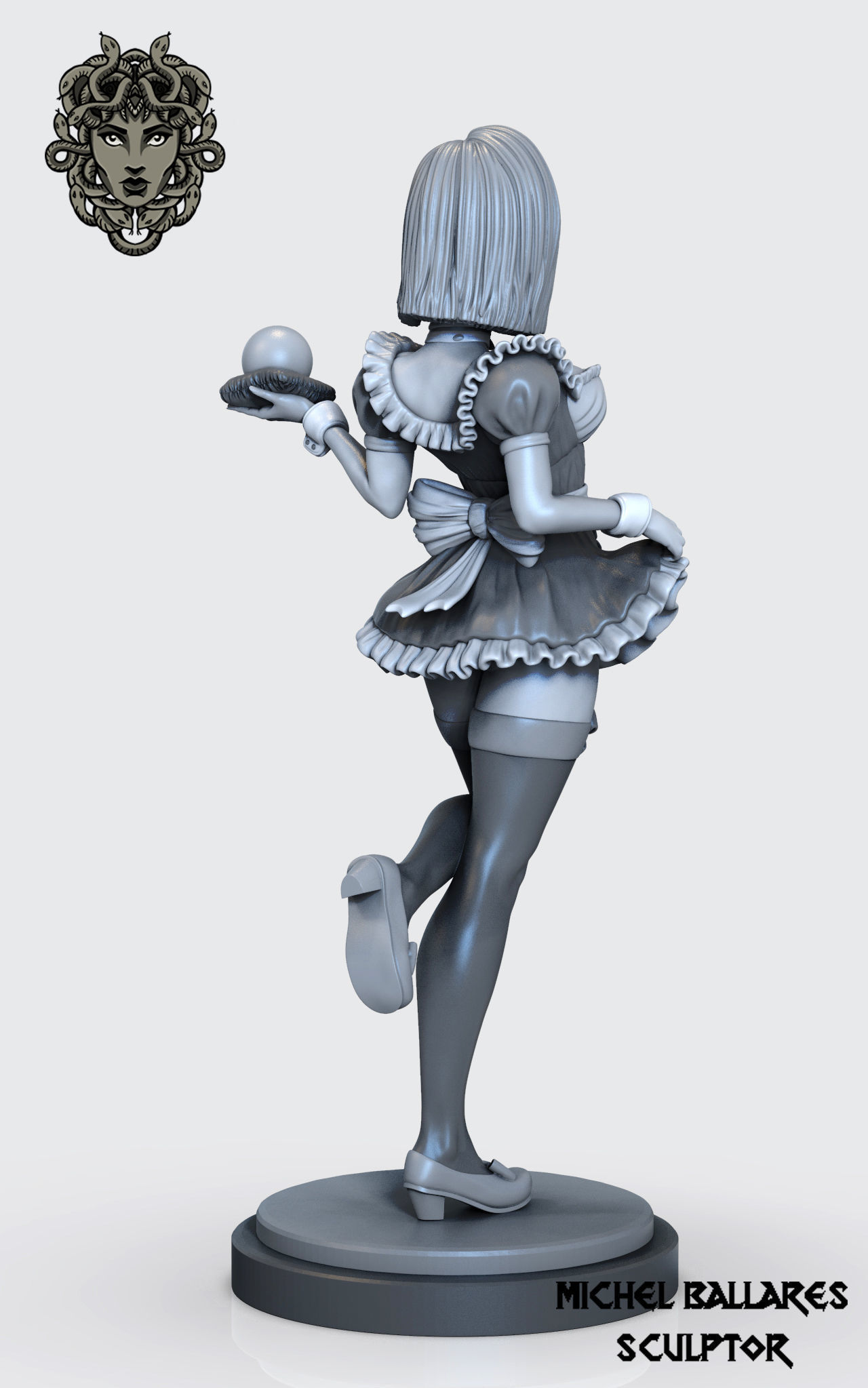 Dragon ball custom maid  n 18 by creative geek MB 3D print model_3