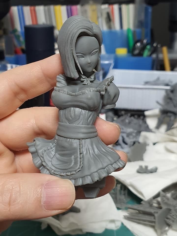 Dragon ball custom maid  n 18 by creative geek MB 3D print model_4