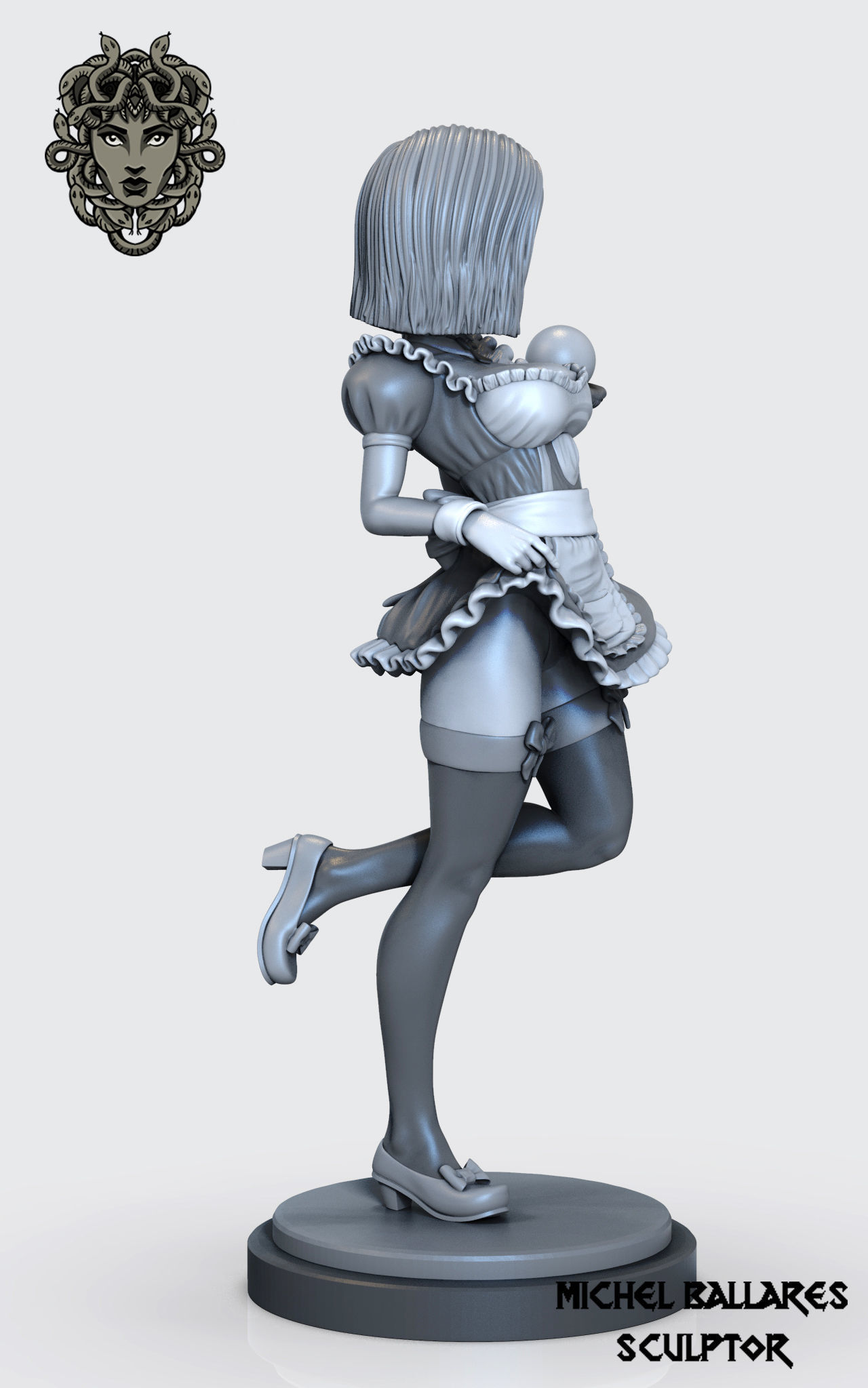Dragon ball custom maid  n 18 by creative geek MB 3D print model_2