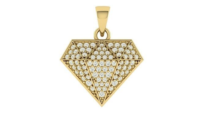 Diamond Shape Pendant  3D print model