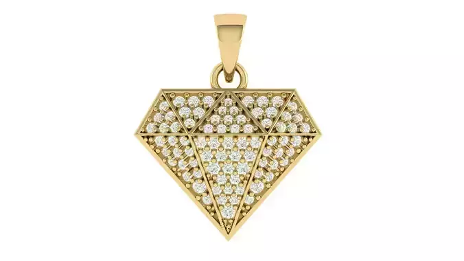 Diamond Shape Pendant 