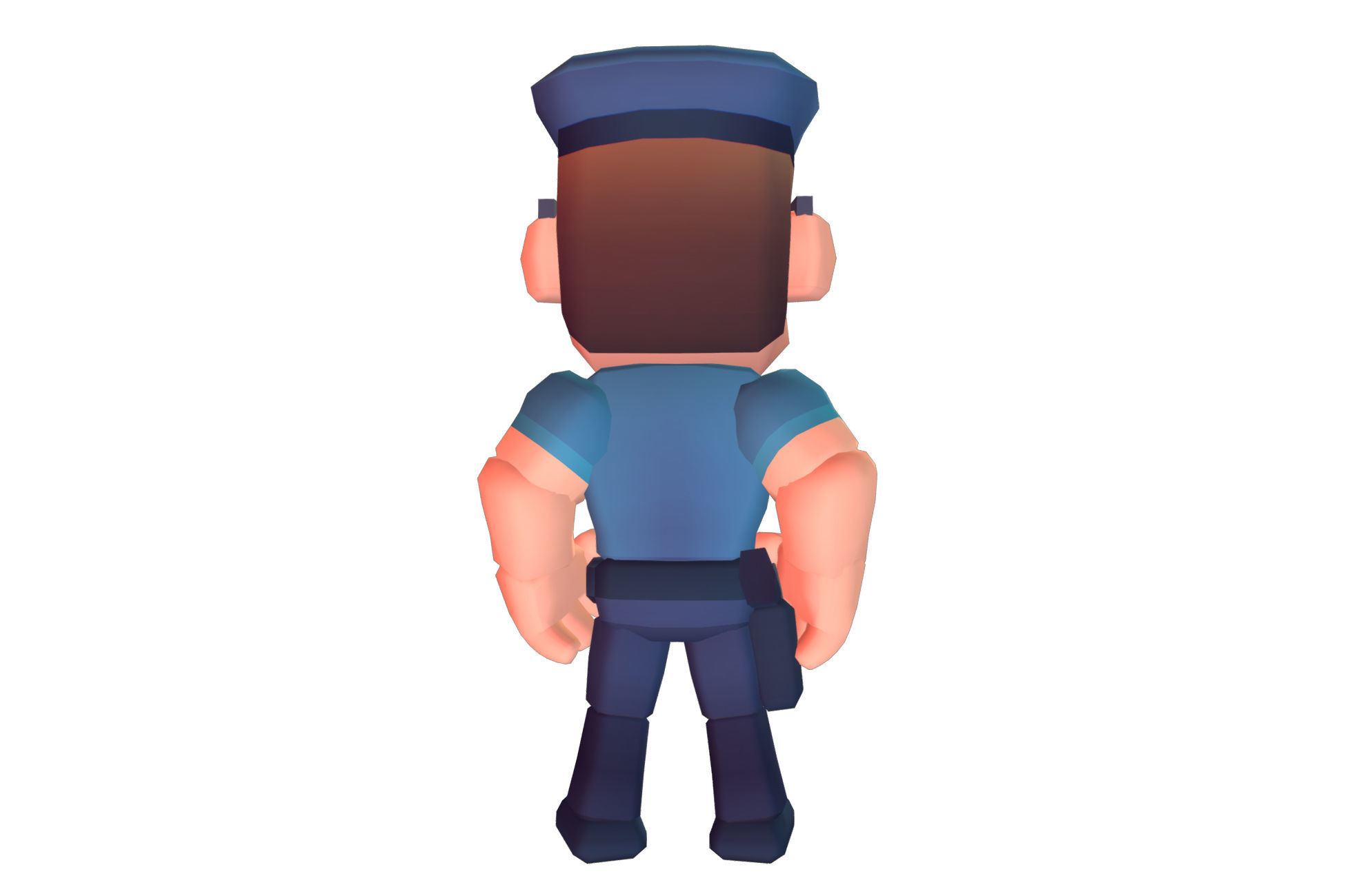 Police Officer Hunter - Proto Series Low-poly 3D model_7