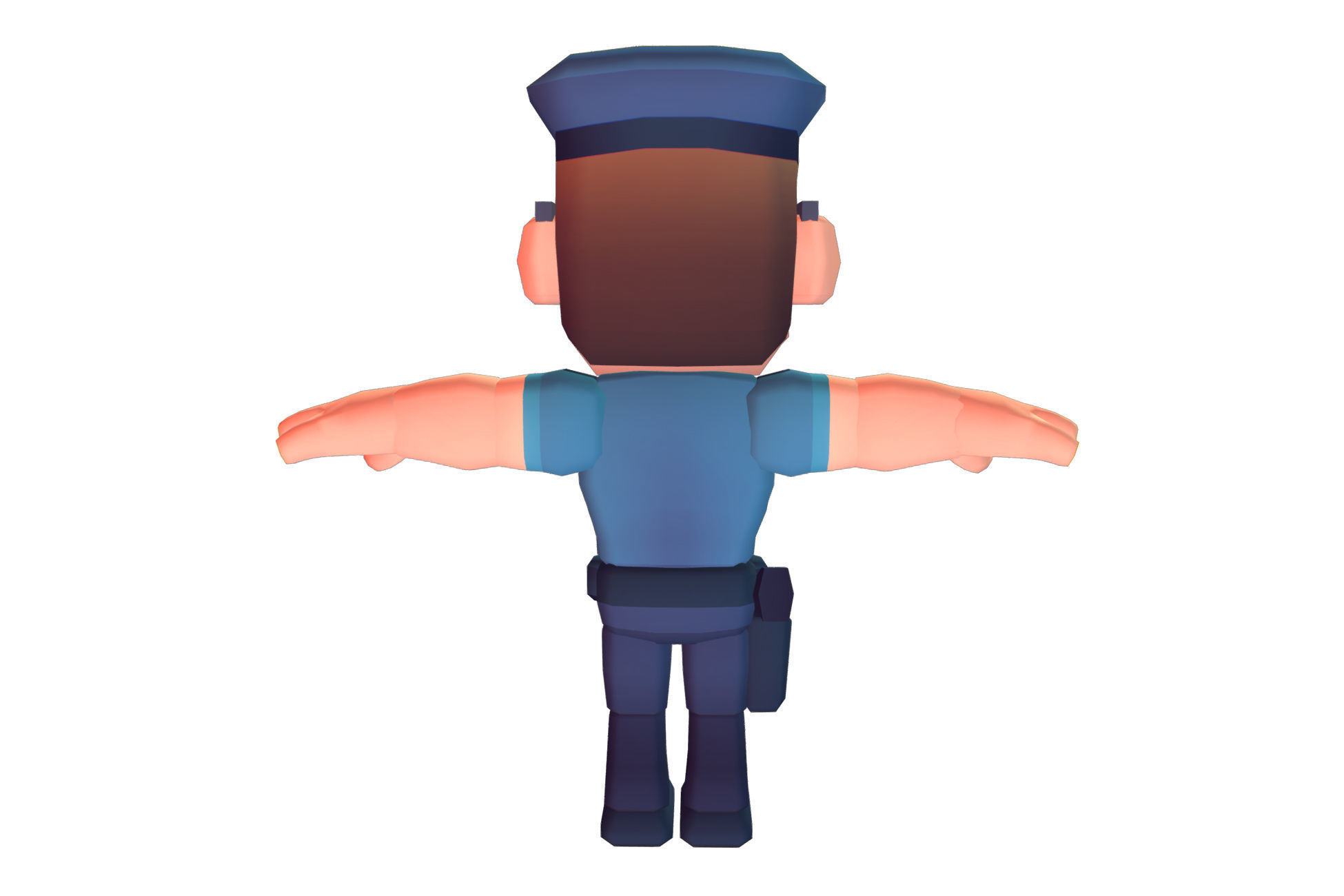 Police Officer Hunter - Proto Series Low-poly 3D model_6