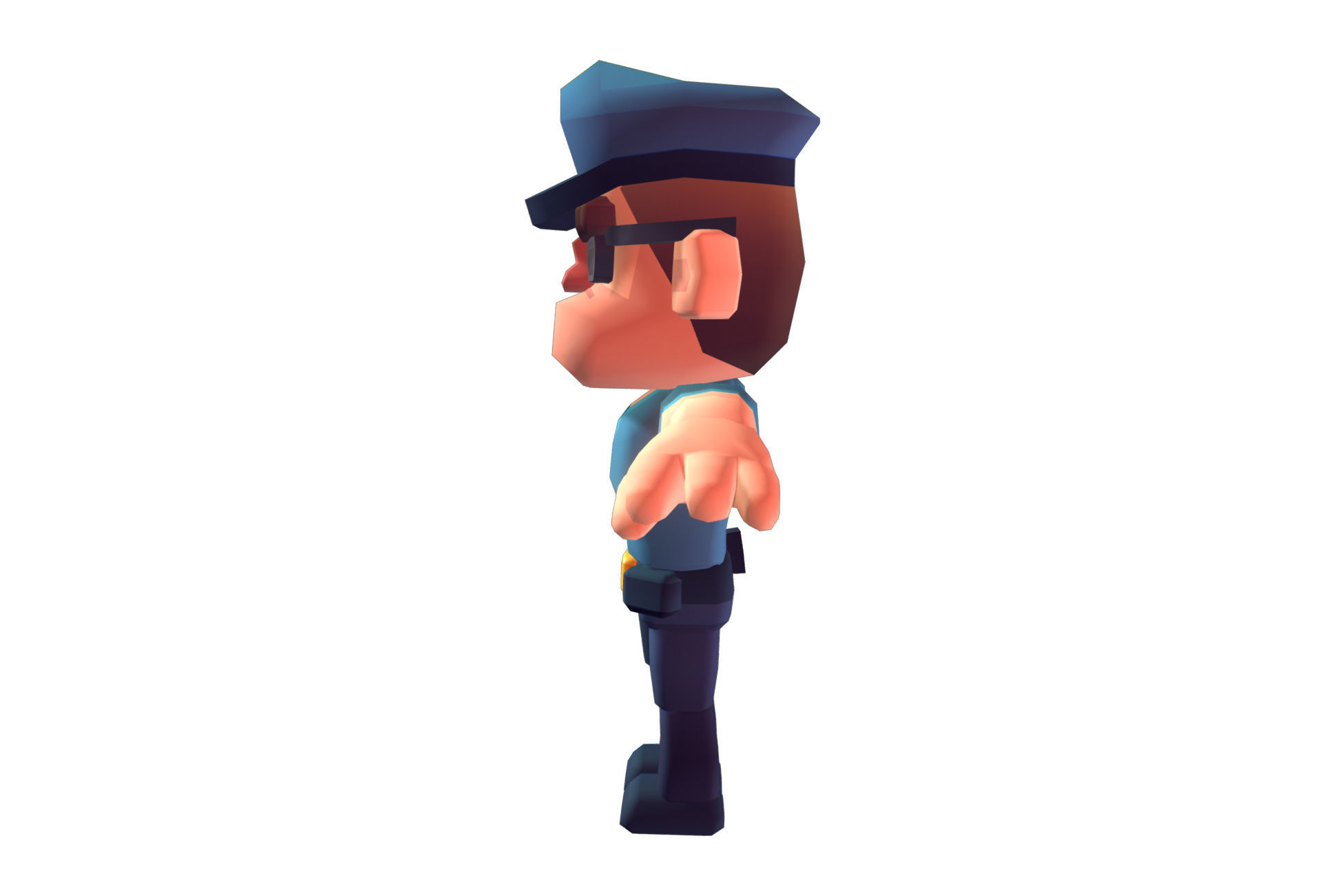 Police Officer Hunter - Proto Series Low-poly 3D model_5