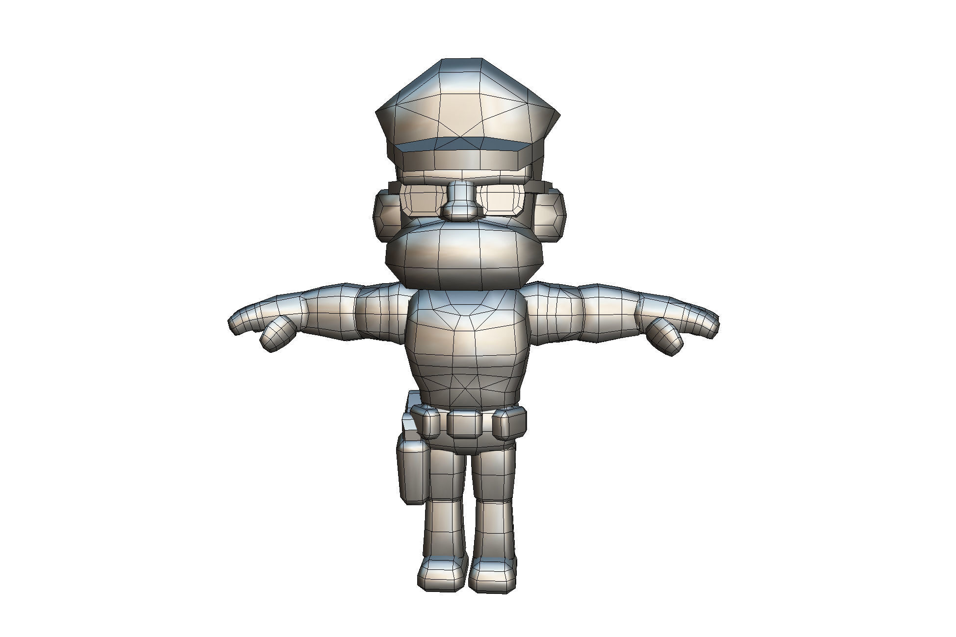Police Officer Hunter - Proto Series Low-poly 3D model_9