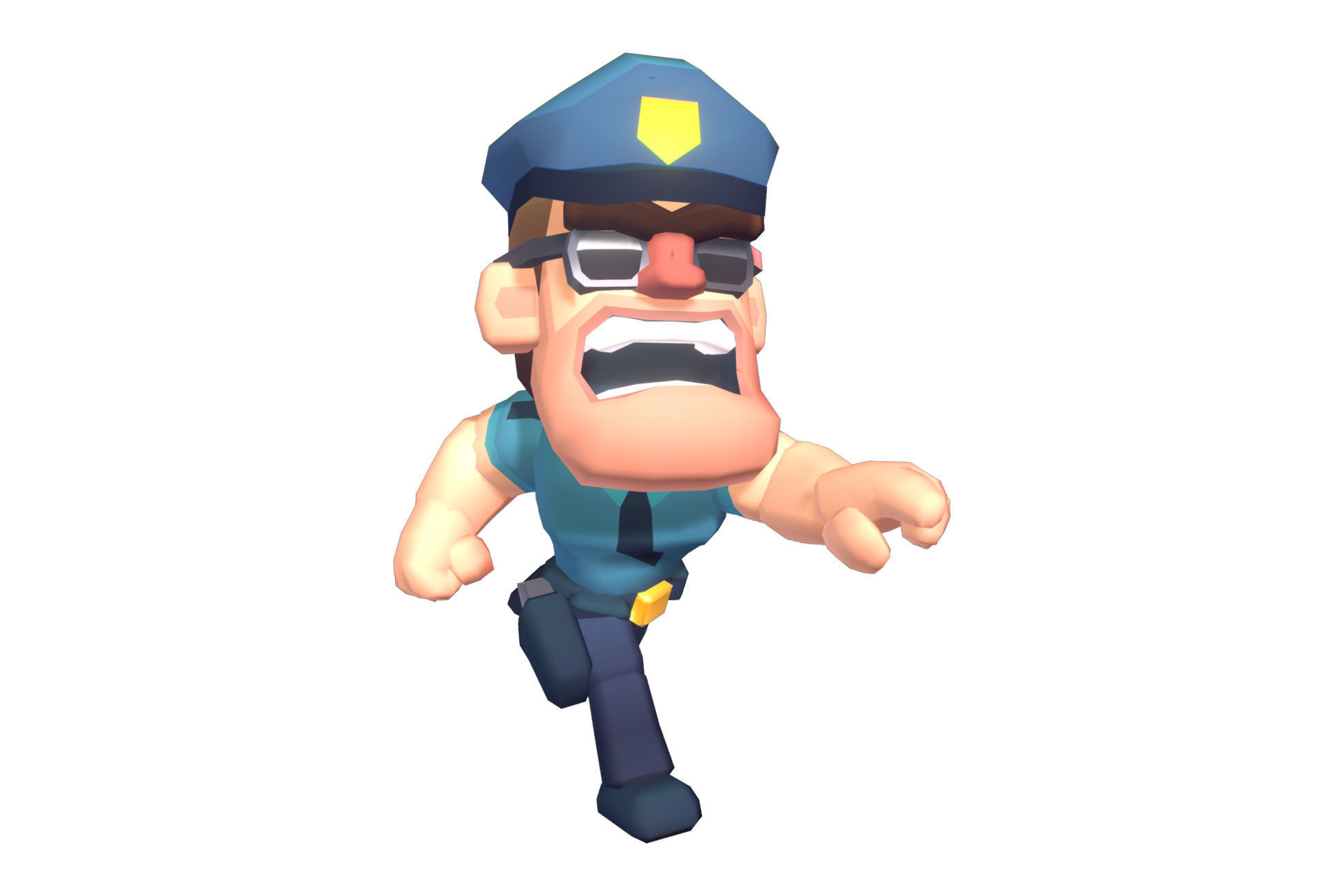 Police Officer Hunter - Proto Series Low-poly 3D model_3