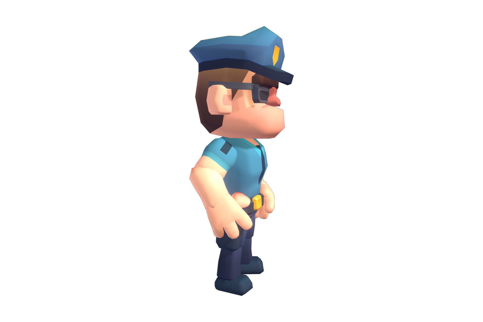 Police Officer Hunter - Proto Series Low-poly 3D model_2
