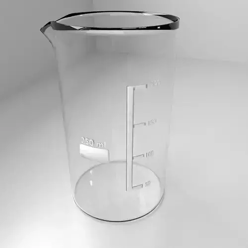 250ml Empty Glass Beaker