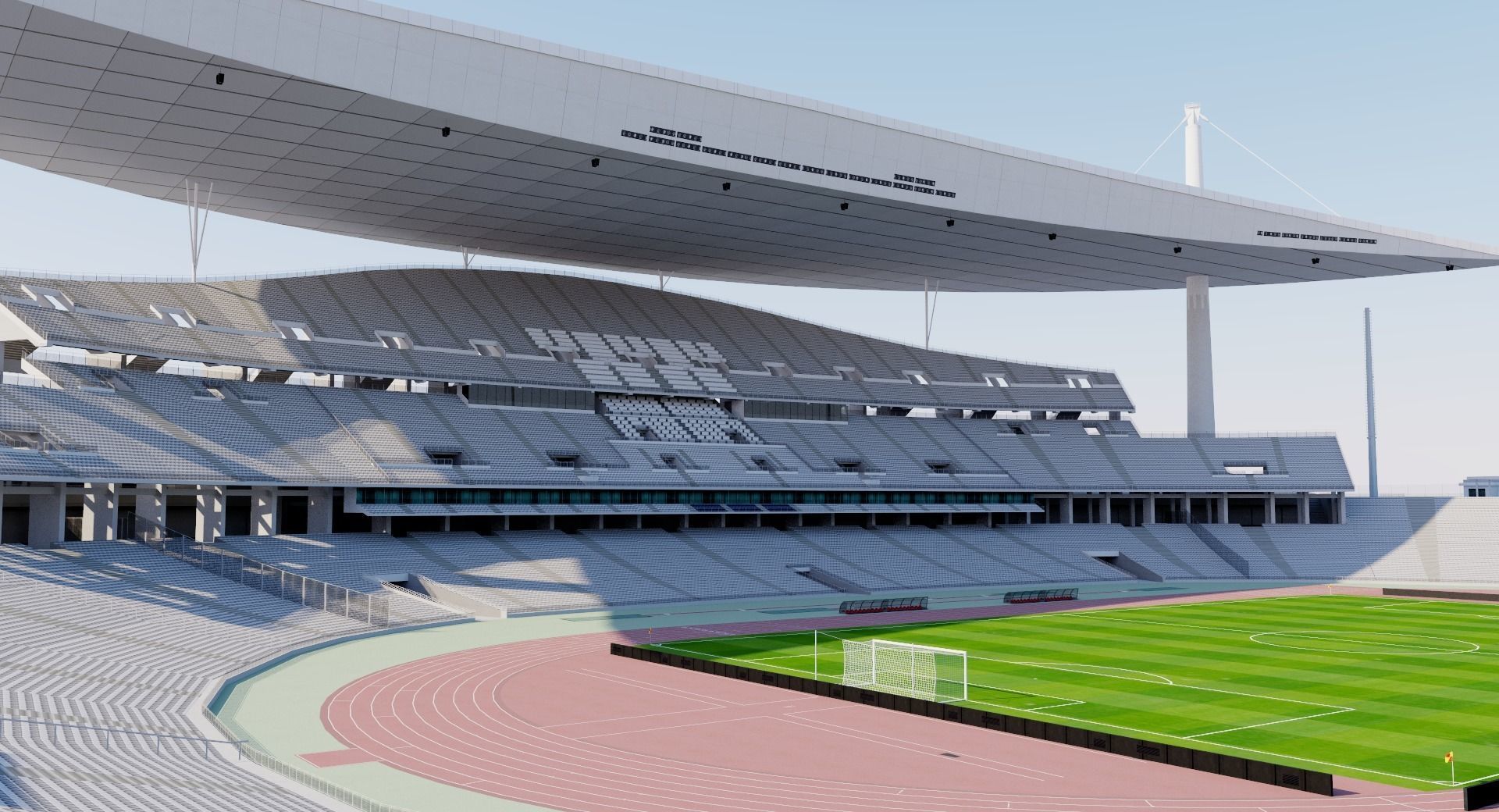 Ataturk Olympic Stadium - Istanbul - Turkey 3D model_3
