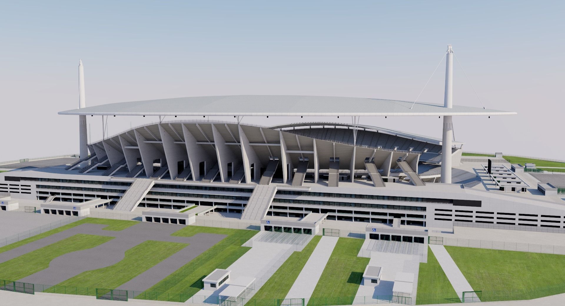 Ataturk Olympic Stadium - Istanbul - Turkey 3D model_4