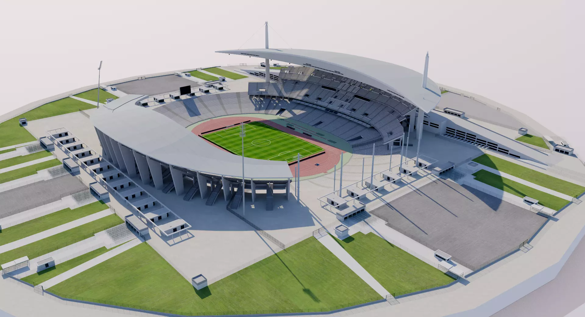 Ataturk Olympic Stadium - Istanbul - Turkey 3D model_0