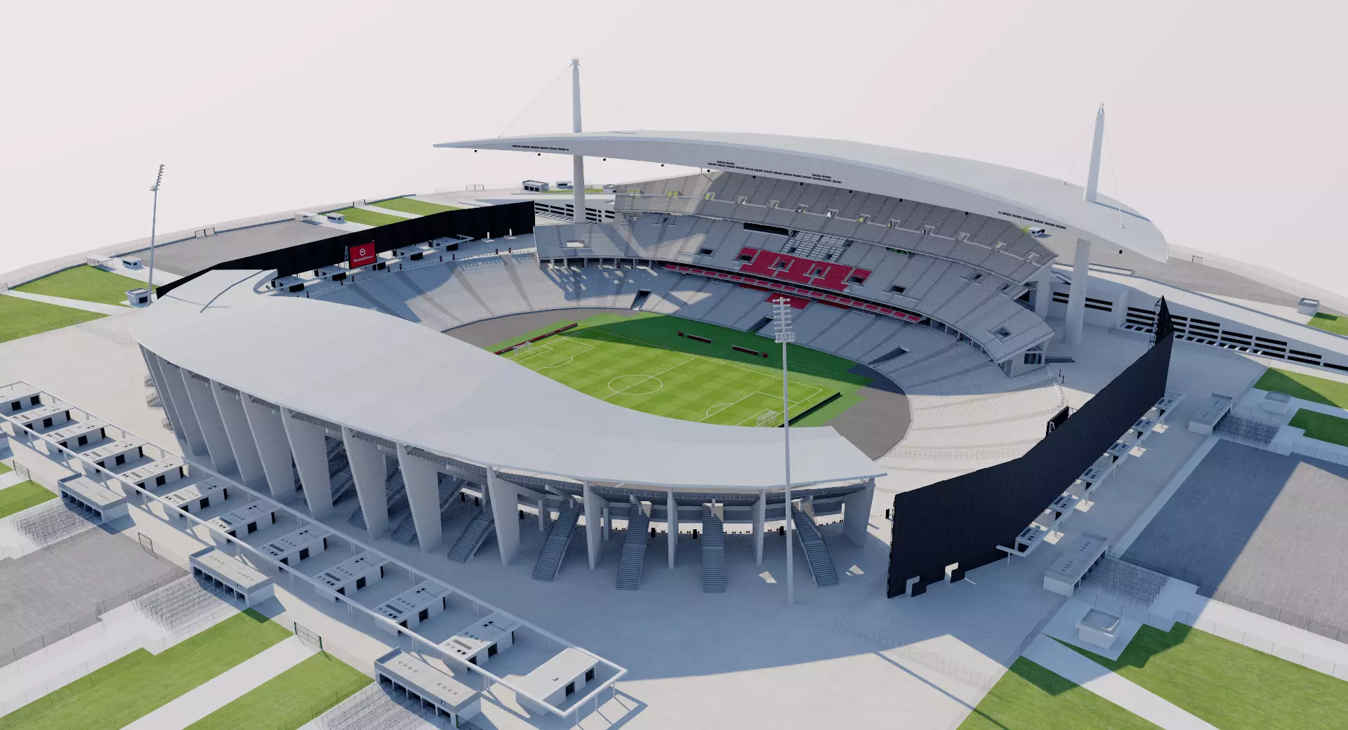 Ataturk Olympic Stadium - Istanbul - Turkey 3D model