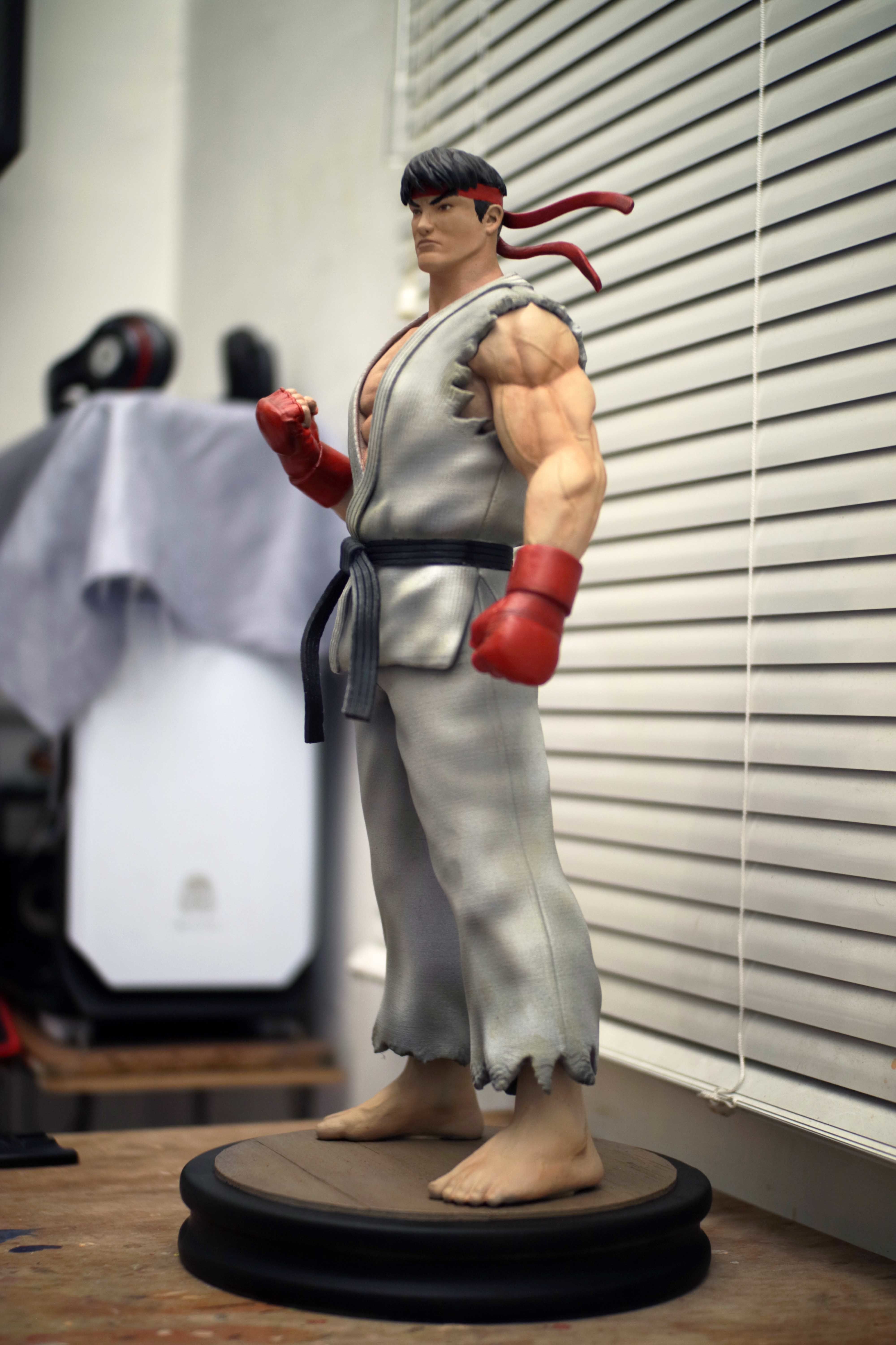 Ryu Street Fighter Fan-art Statue 3D print model_3