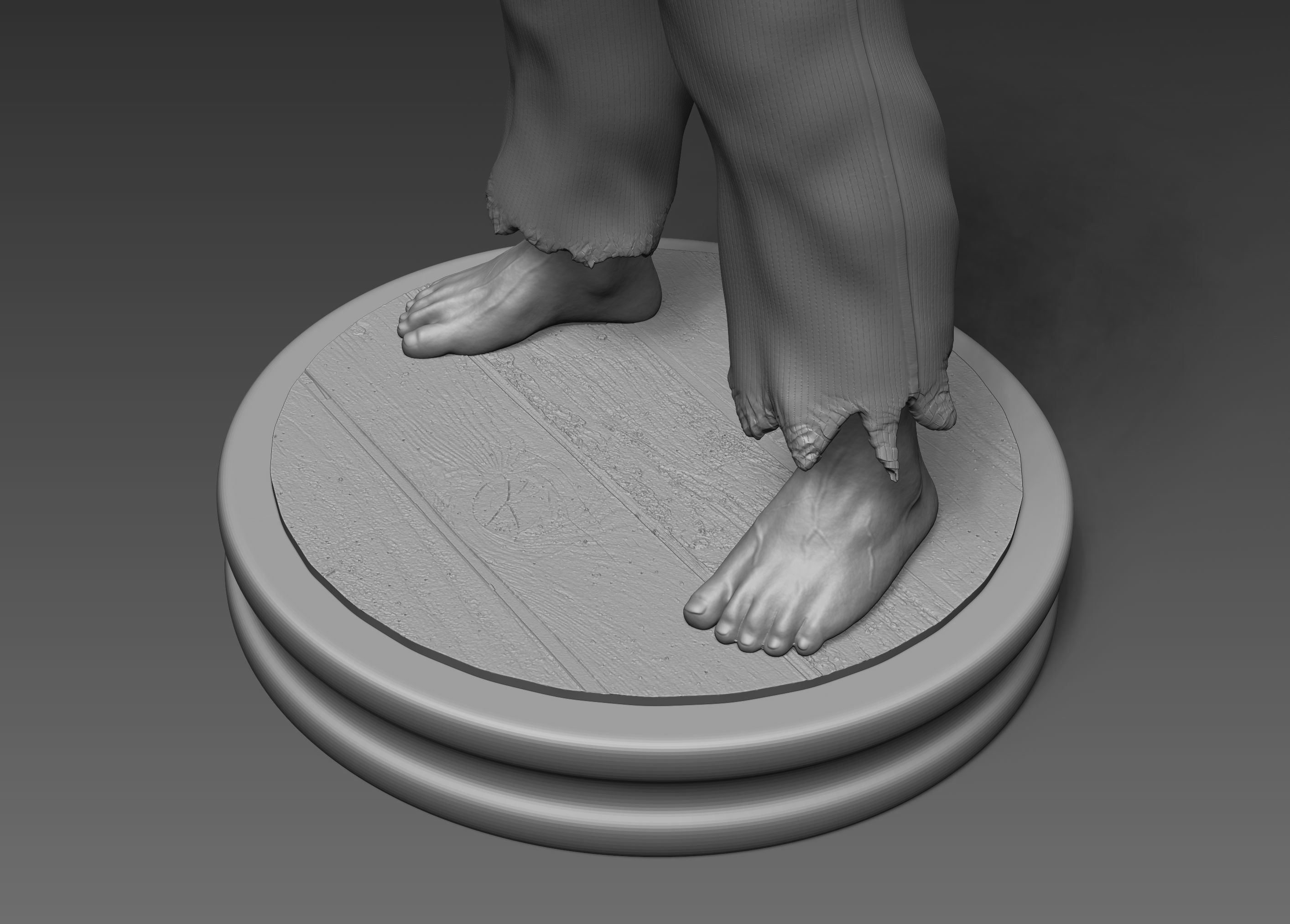 Ryu Street Fighter Fan-art Statue 3D print model_15