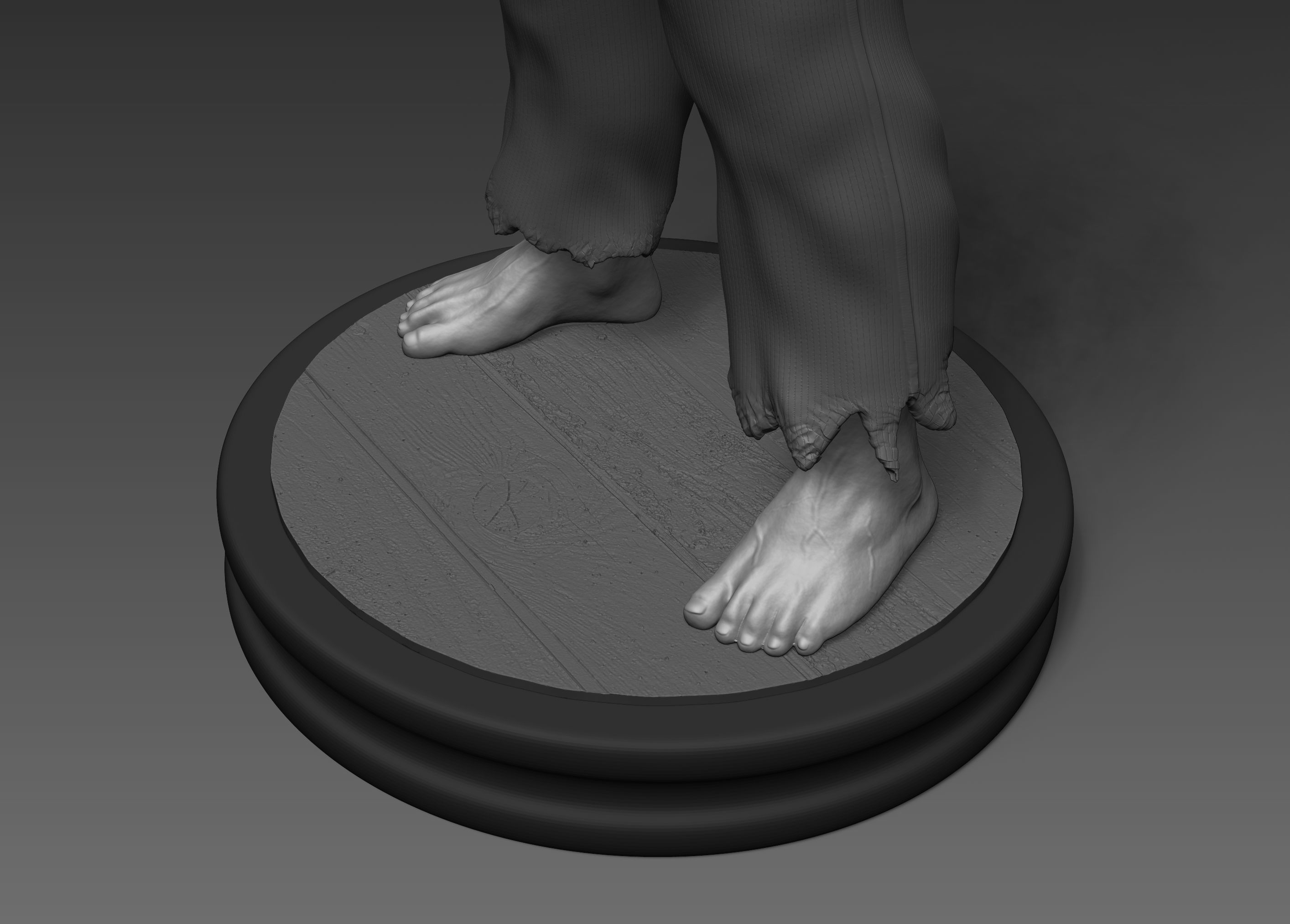 Ryu Street Fighter Fan-art Statue 3D print model_14