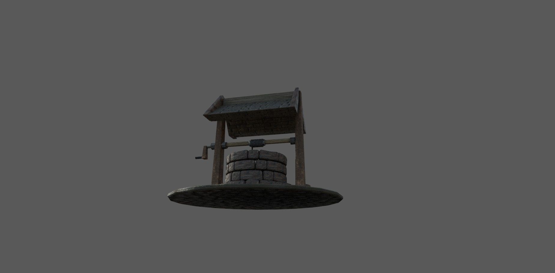 Water Well Low-poly 3D model Low-poly 3D model_4