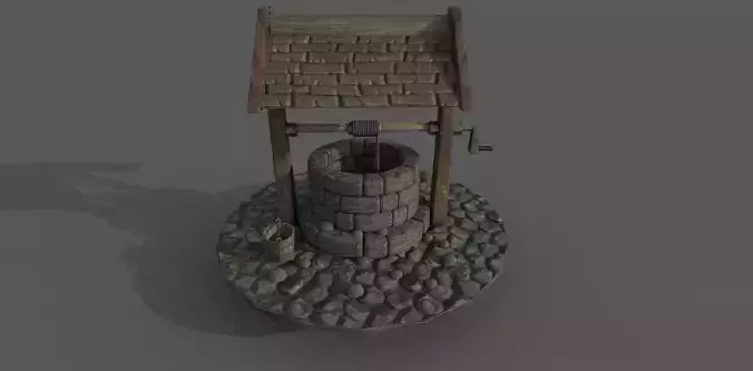 Water Well Low-poly 3D model