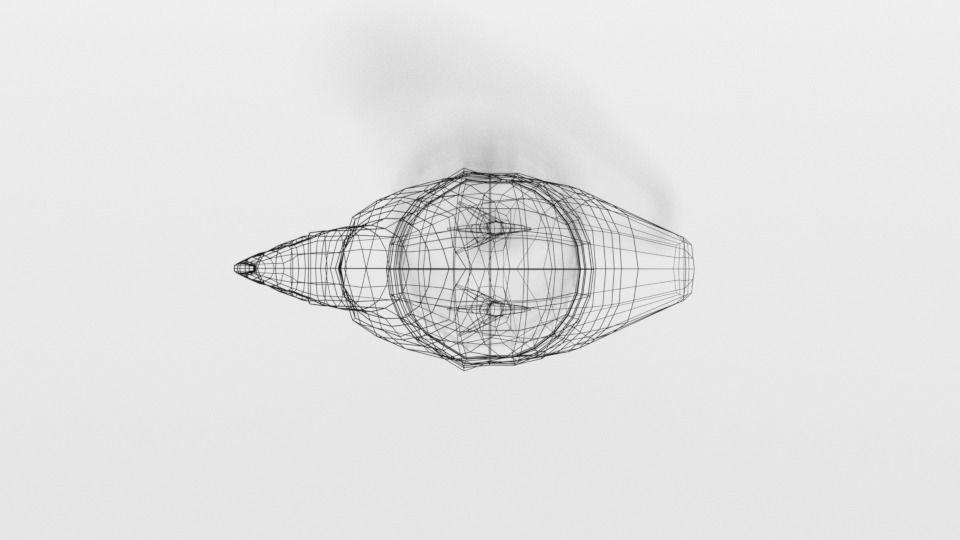 Low Poly Cartoon Bald Eagle Low-poly 3D model_17