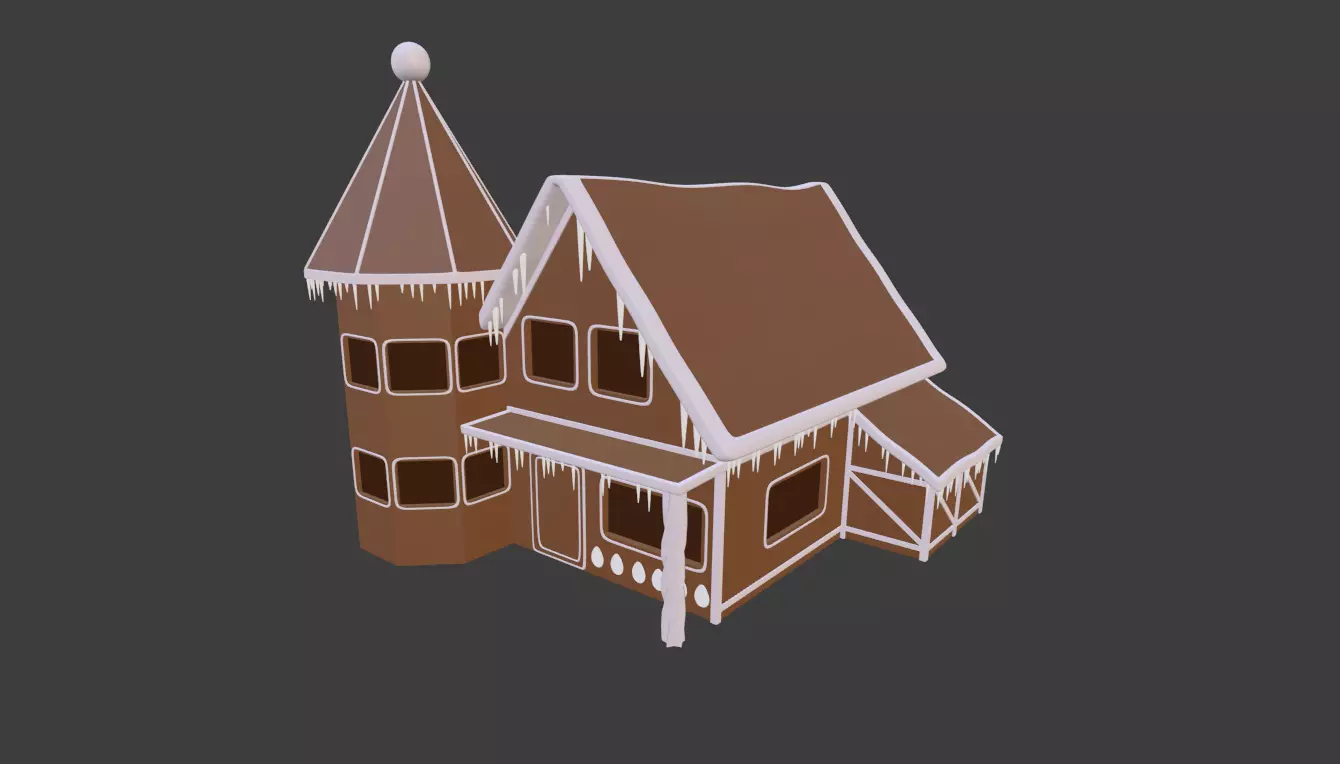 Chocolate House 3D model_0