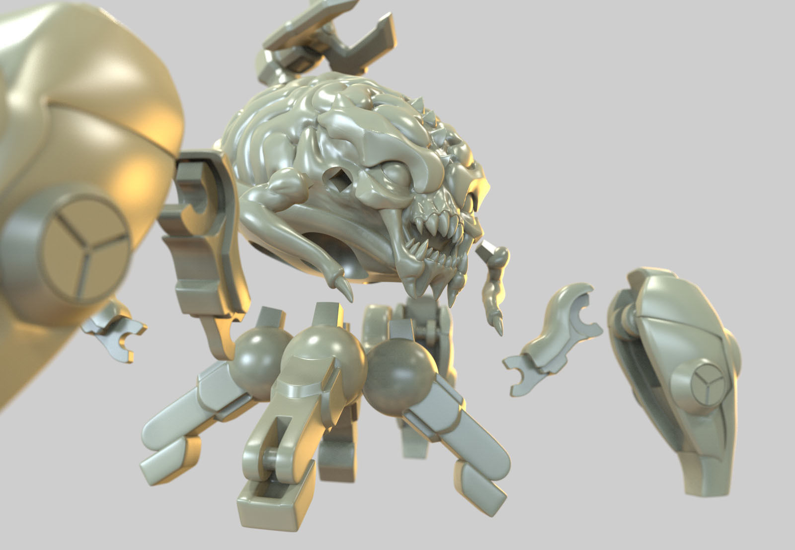 Arachnotron Collectible toy Doom Eternal 3D print model_5