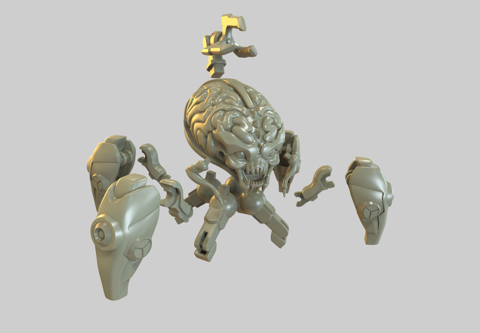 Arachnotron Collectible toy Doom Eternal 3D print model_4