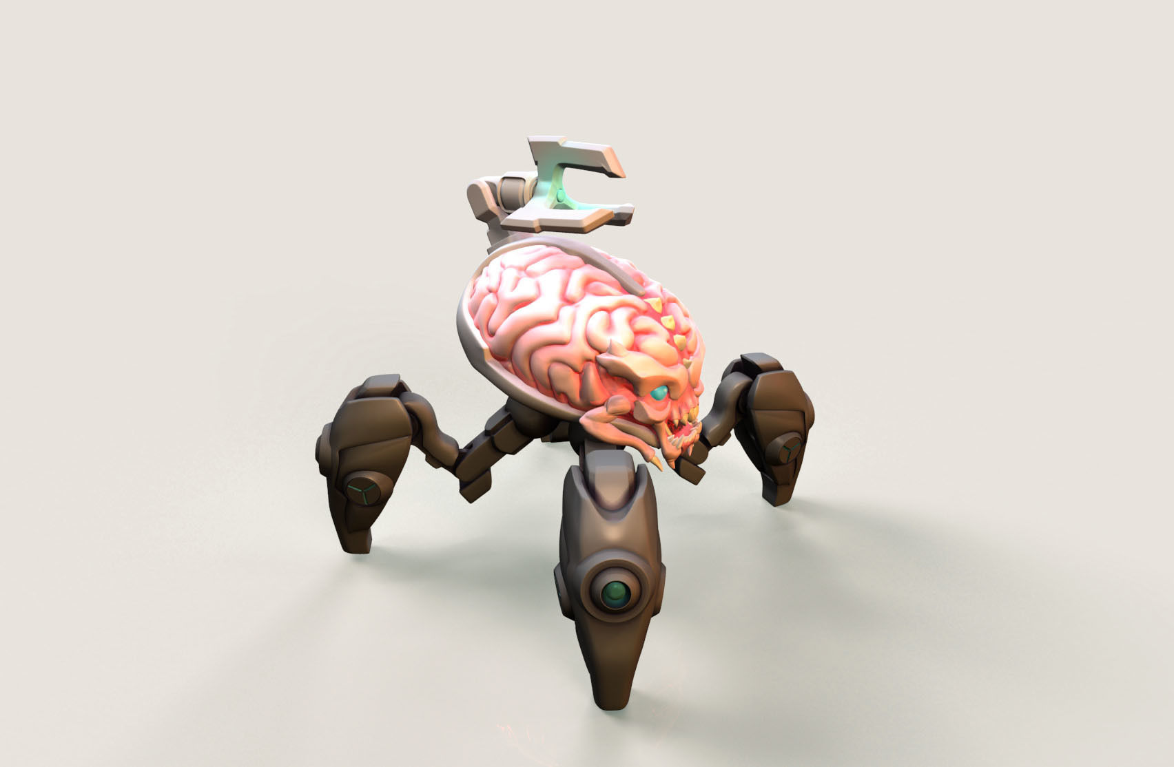 Arachnotron Collectible toy Doom Eternal 3D print model_3