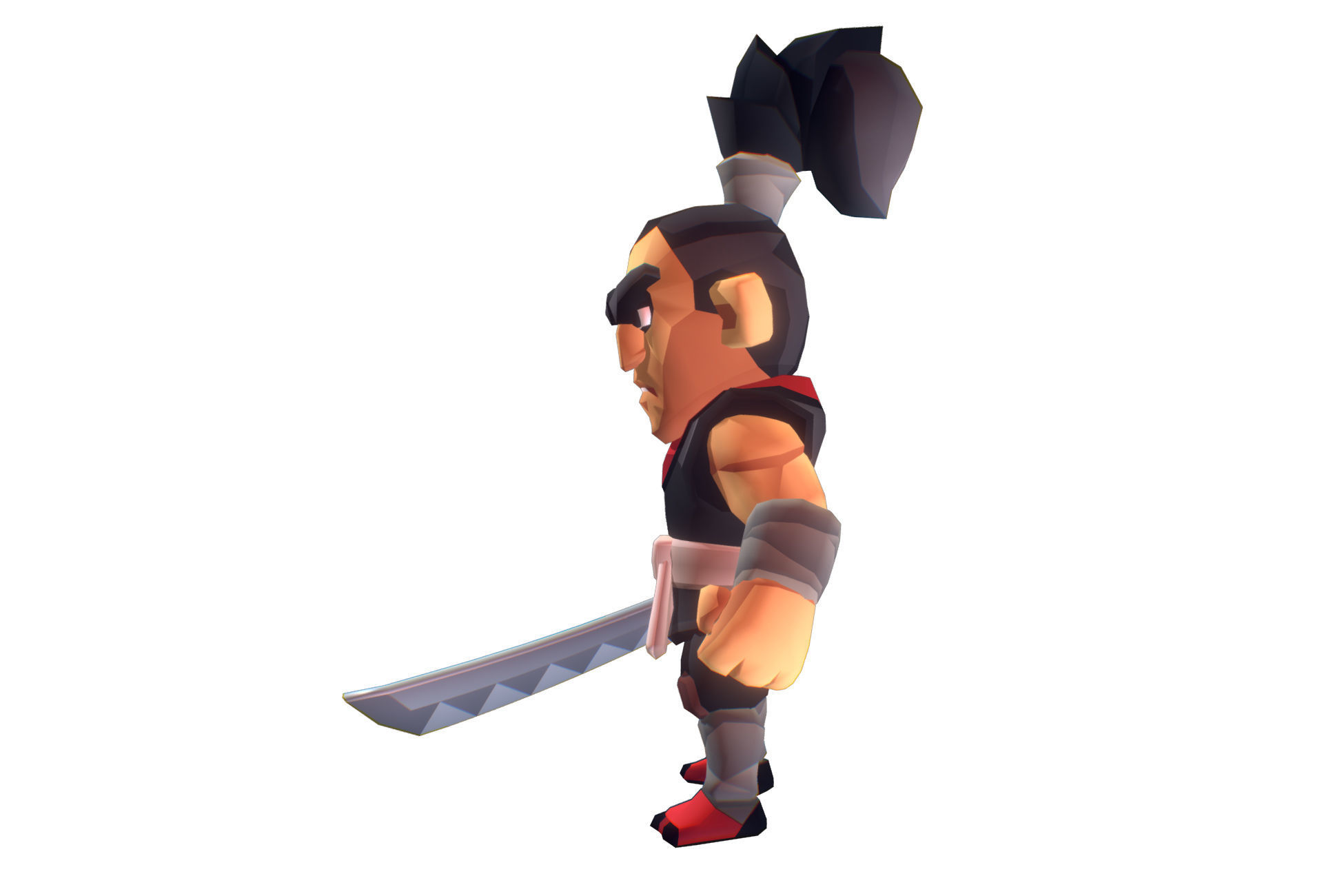 Ronin The Samurai - Proto Series Low-poly 3D model_3
