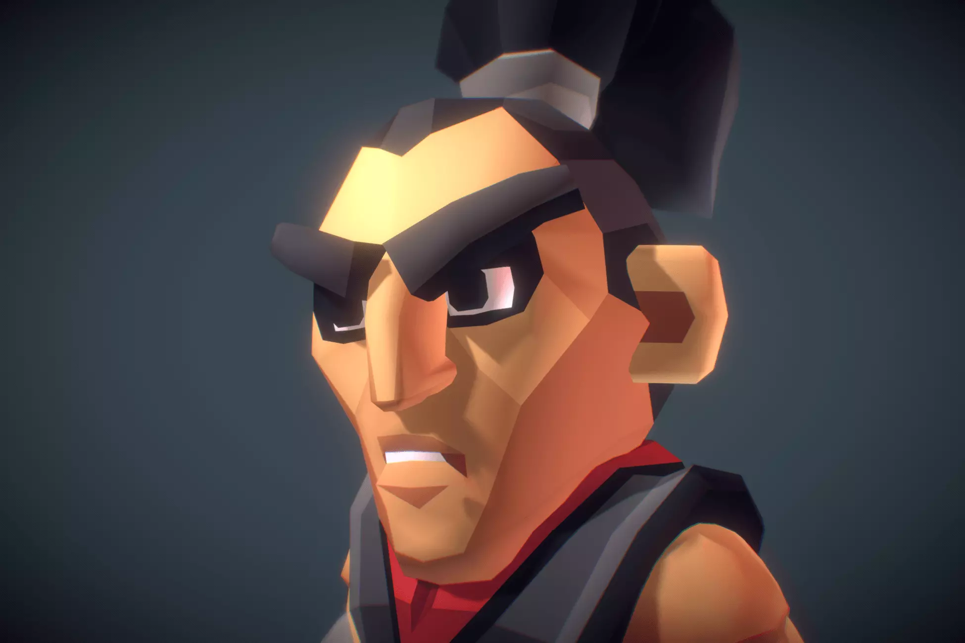 Ronin The Samurai - Proto Series Low-poly 3D model_0